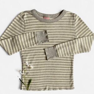SOLDY2K gray striped long sleeve topSOLD